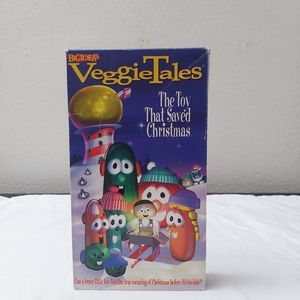 VeggieTales The Toy That Saved Christmas VHS Vintage Kid Show 1996 Big Idea Prod